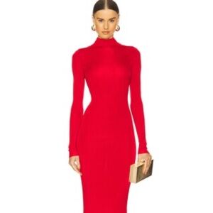 L'Academie by Marianna Syndi Maxi Knit Dress in Red